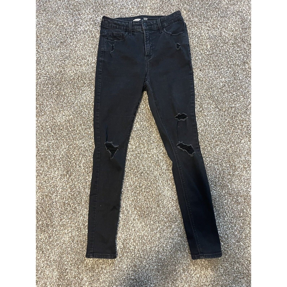 Women's Old Navy Jeans Rockstar Super Skinny High Rise Secret Slim Pocket Size 4